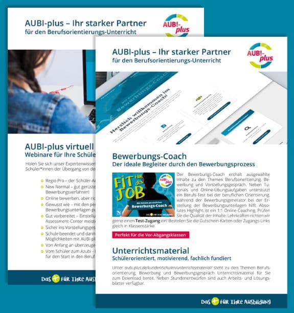 One-Pager für Schulen