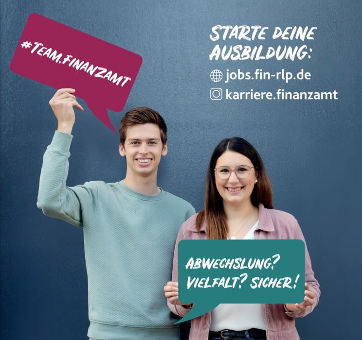 Wir begrüßen Sie bei Jobs & Karriere in der Steuerverwaltung Rheinland